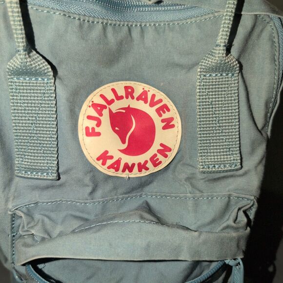 Fjallraven Kanken Mini Backpack Turquoise Teal School Hiking Everyday Outdoor ** - Picture 6 of 10